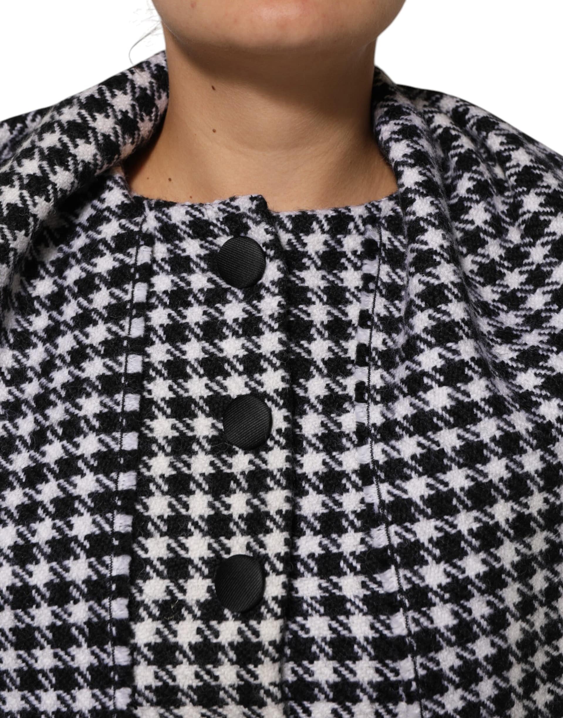 Dolce & Gabbana Multicolor Wool Monochrome Patterned Jacket - Image 5