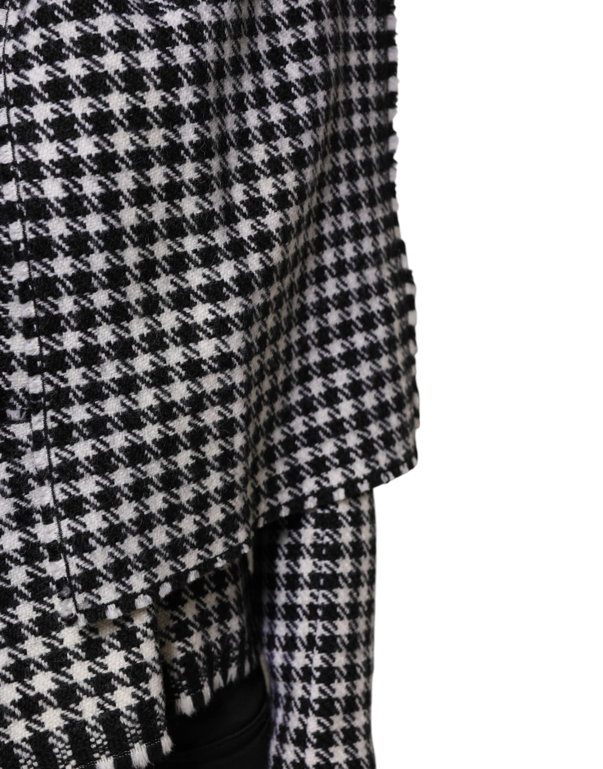 Dolce & Gabbana Multicolor Wool Monochrome Patterned Jacket - Image 6