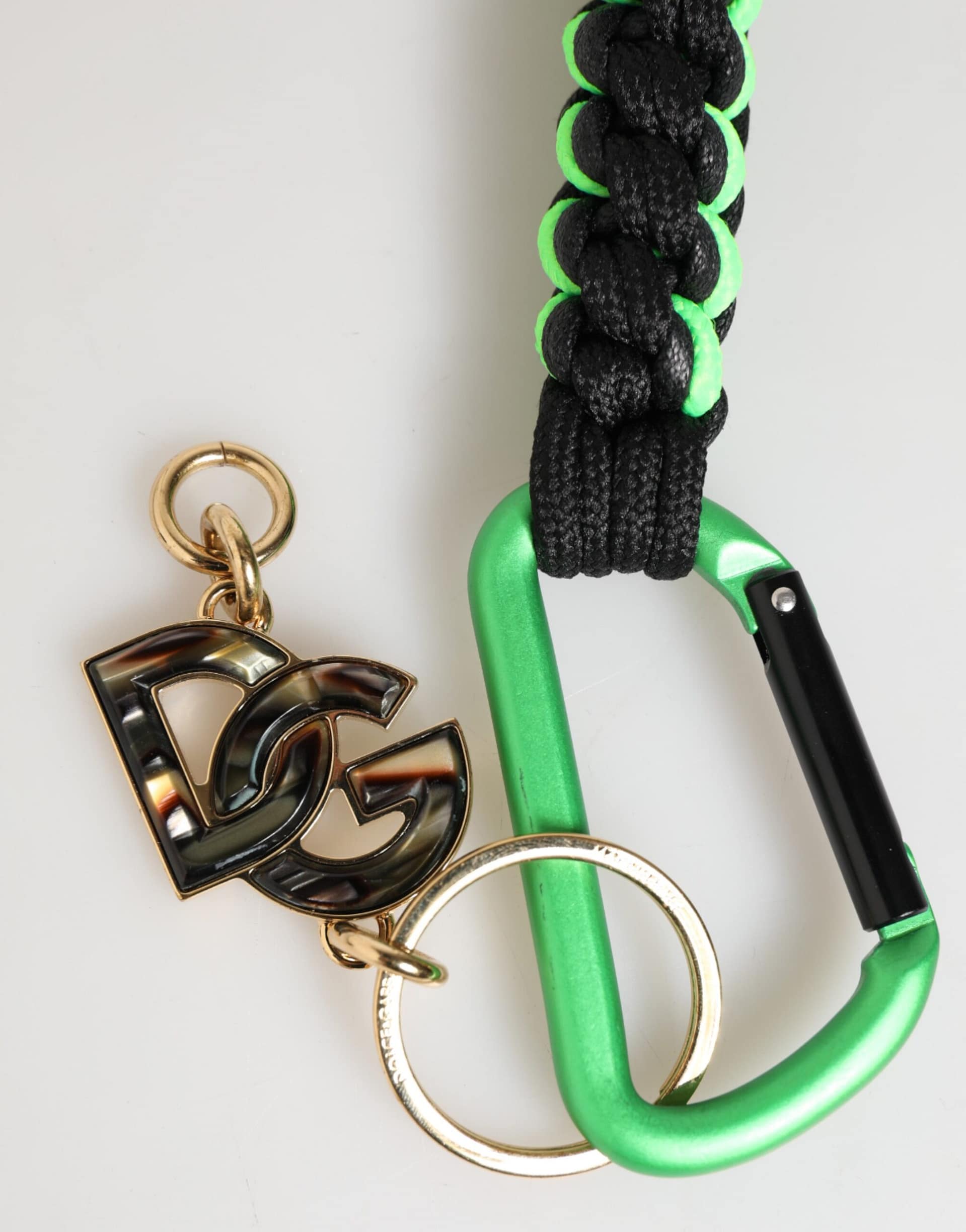 Dolce & Gabbana Multicolor Polyester Tape String DG Logo Keychain Keyring - Image 5