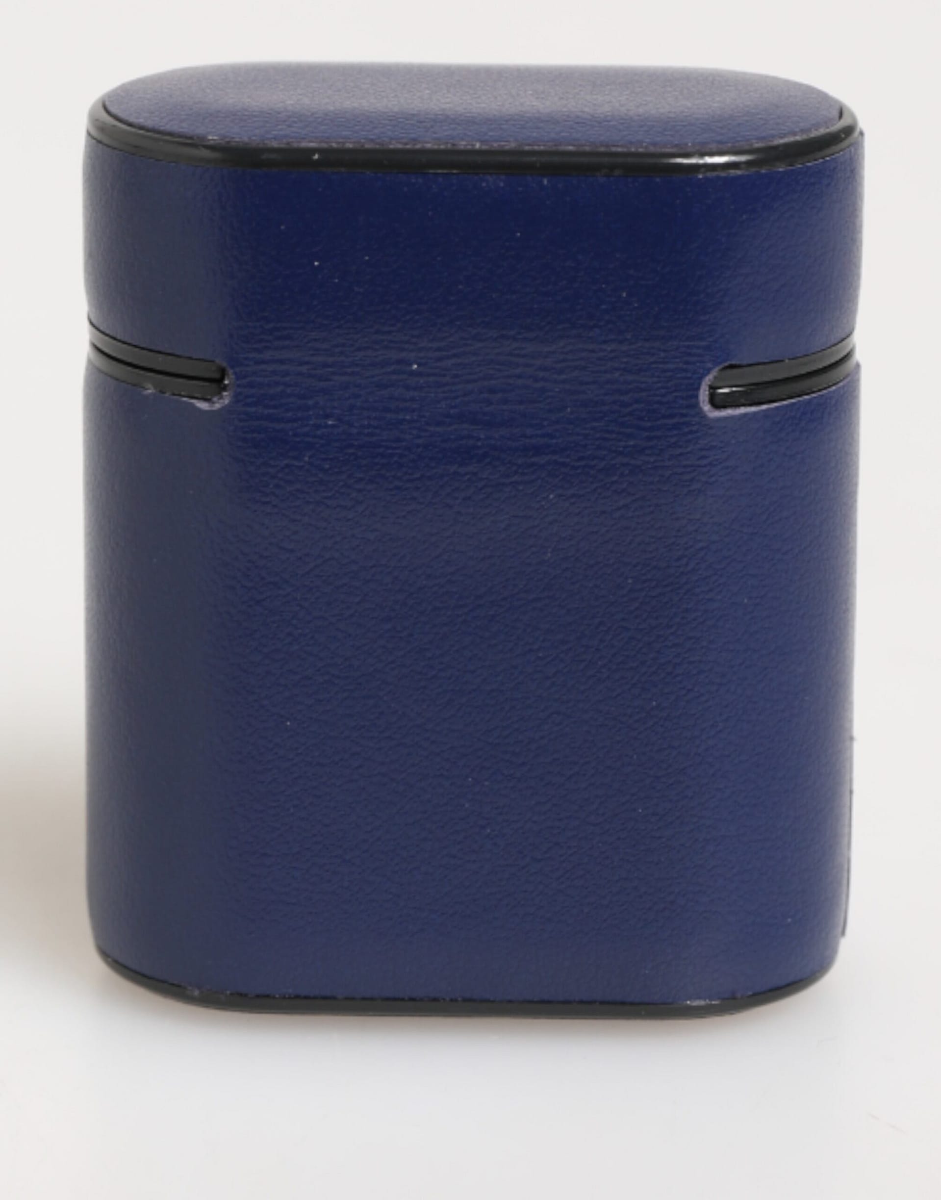 Dolce & Gabbana Blue Leather Logo Print Flip Holder Men Airpods Case - Image 4