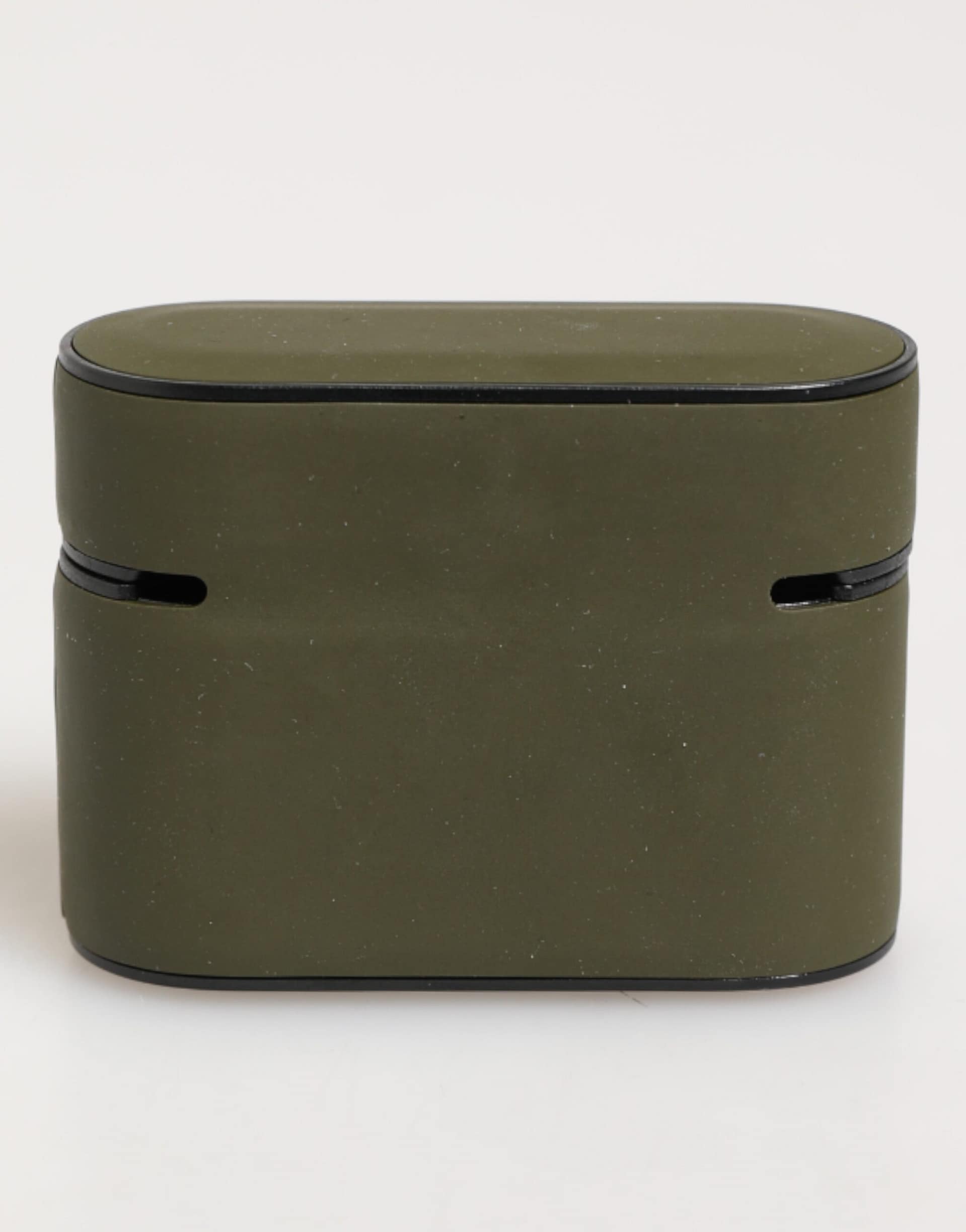 Dolce & Gabbana Army Green Rubber Logo Embossed Accessory Airpods Case - Image 4