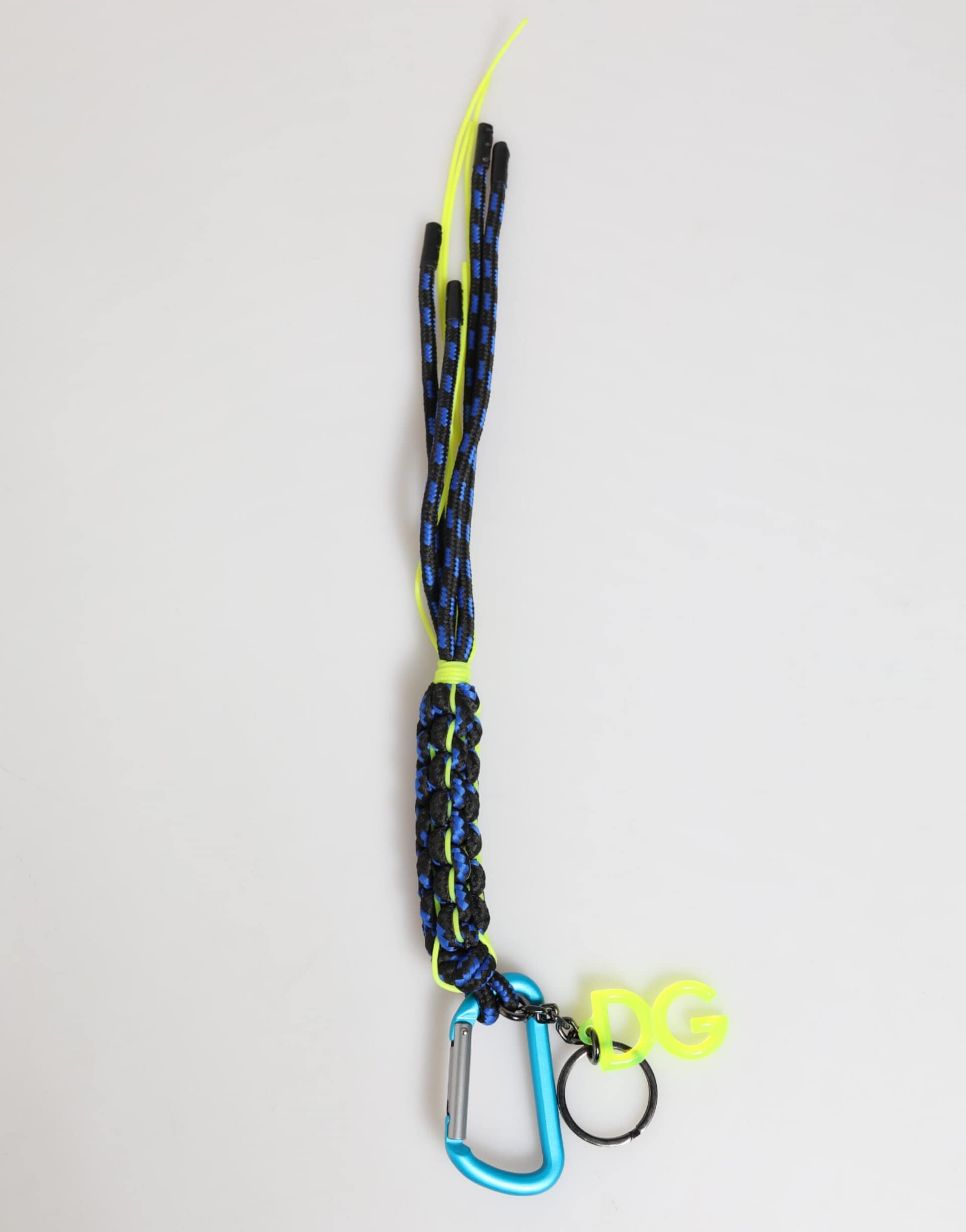 Dolce & Gabbana Multicolor Polyester Tape String DG Logo Keychain Keyring - Image 2