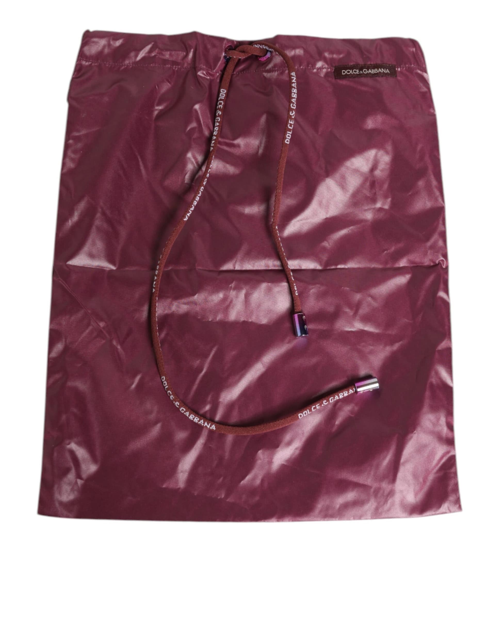 Dolce & Gabbana Burgundy Polyester Logo Embossed Crest Swimwear - Image 6