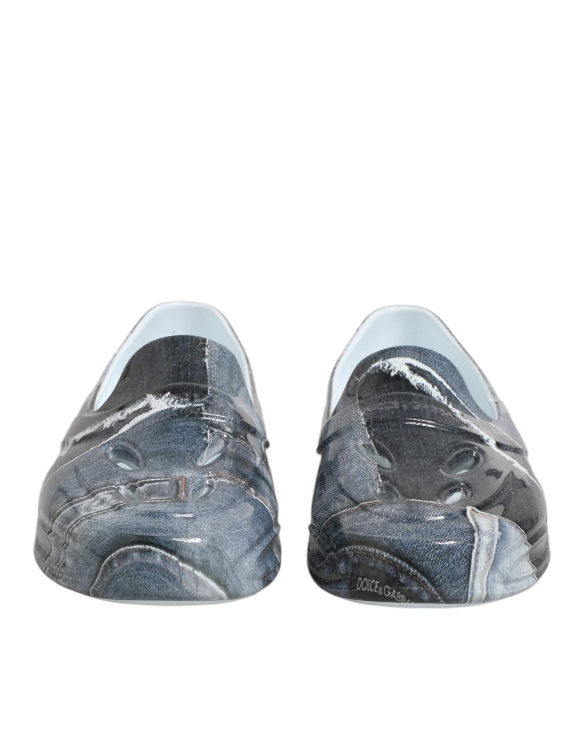 Dolce & Gabbana Multicolor Rubber Men Low Top Sneakers Shoes - Image 3