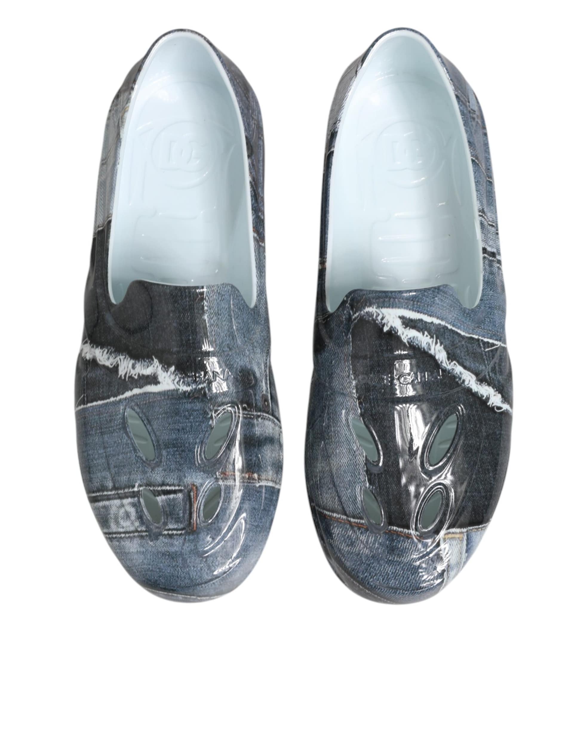 Dolce & Gabbana Multicolor Rubber Men Low Top Sneakers Shoes - Image 4