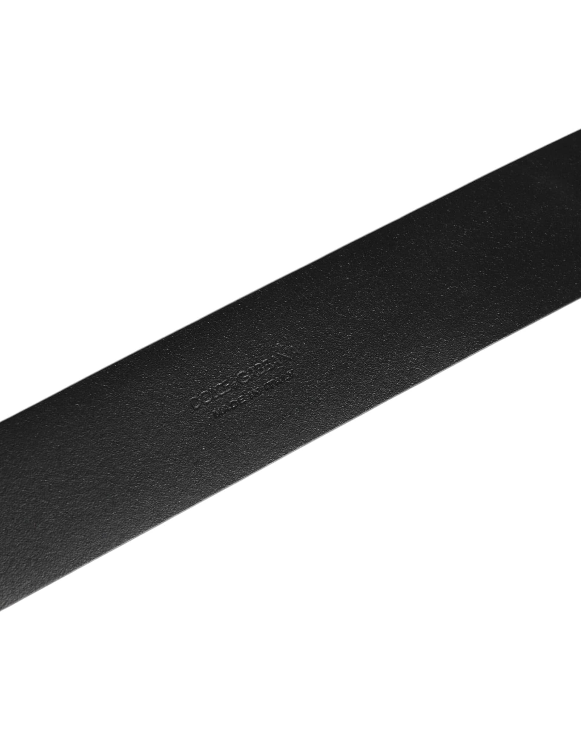 Dolce & Gabbana Brown Leather Side Rings Brass Buckle Belt - Image 6