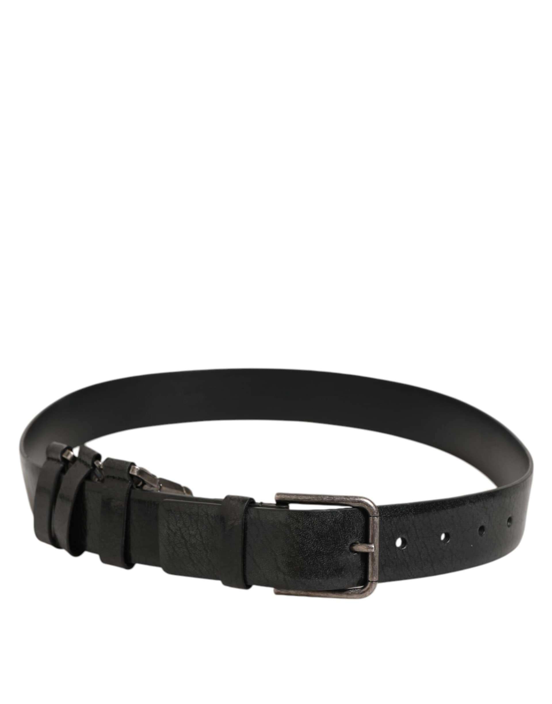 Dolce & Gabbana Black Key Ring Clip Attachments Buckle Belt - Image 5