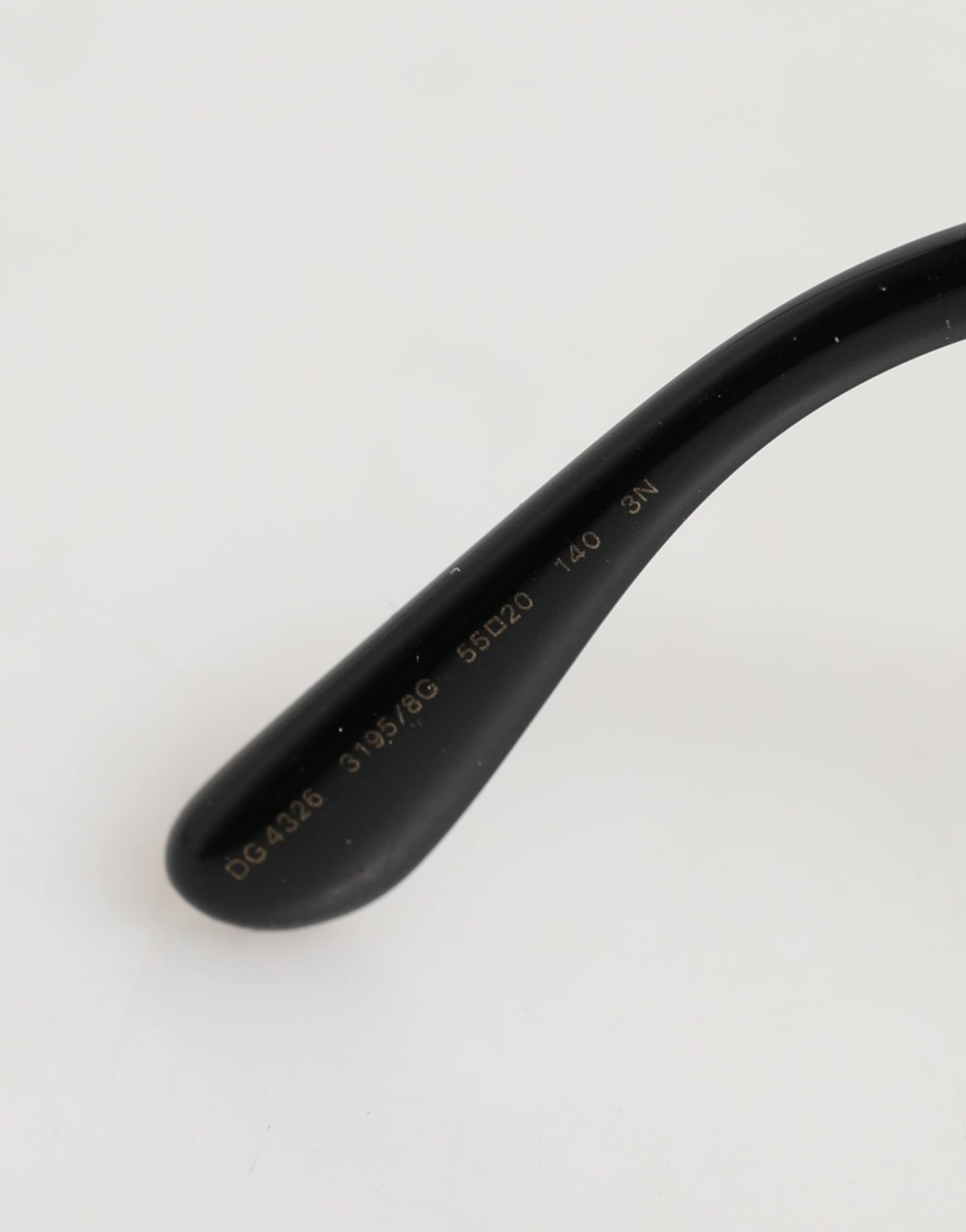 Dolce & Gabbana Black Silver Sequin Butterfly Polarized Sunglasses - Image 7