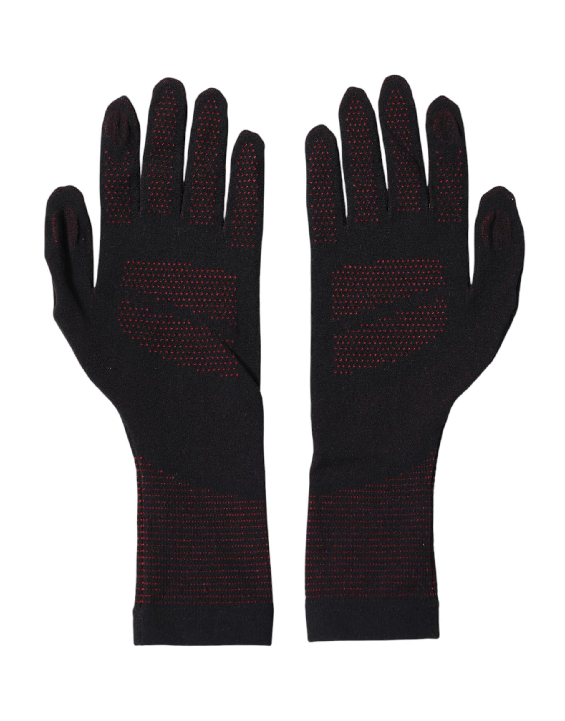 Dolce & Gabbana Black DG Logo Cotton Hands Mitten Men Gloves - Image 2