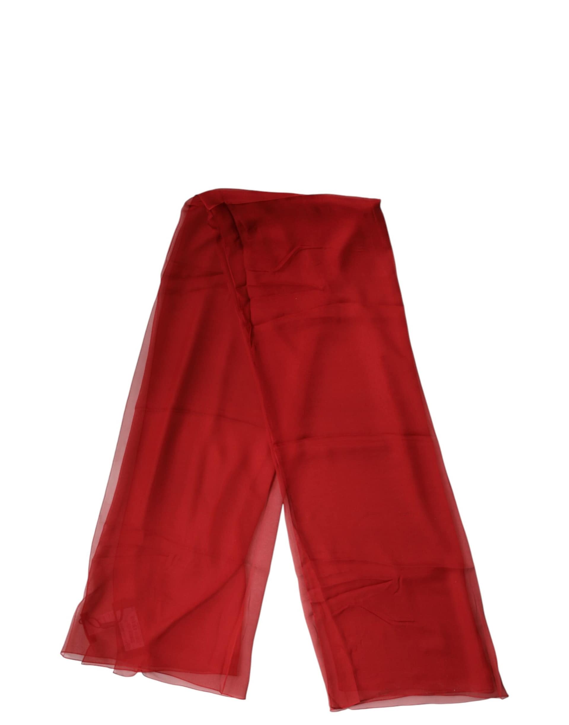 Dolce & Gabbana Red Stole Silk Neck Wrap Shawl Men Scarf - Image 3