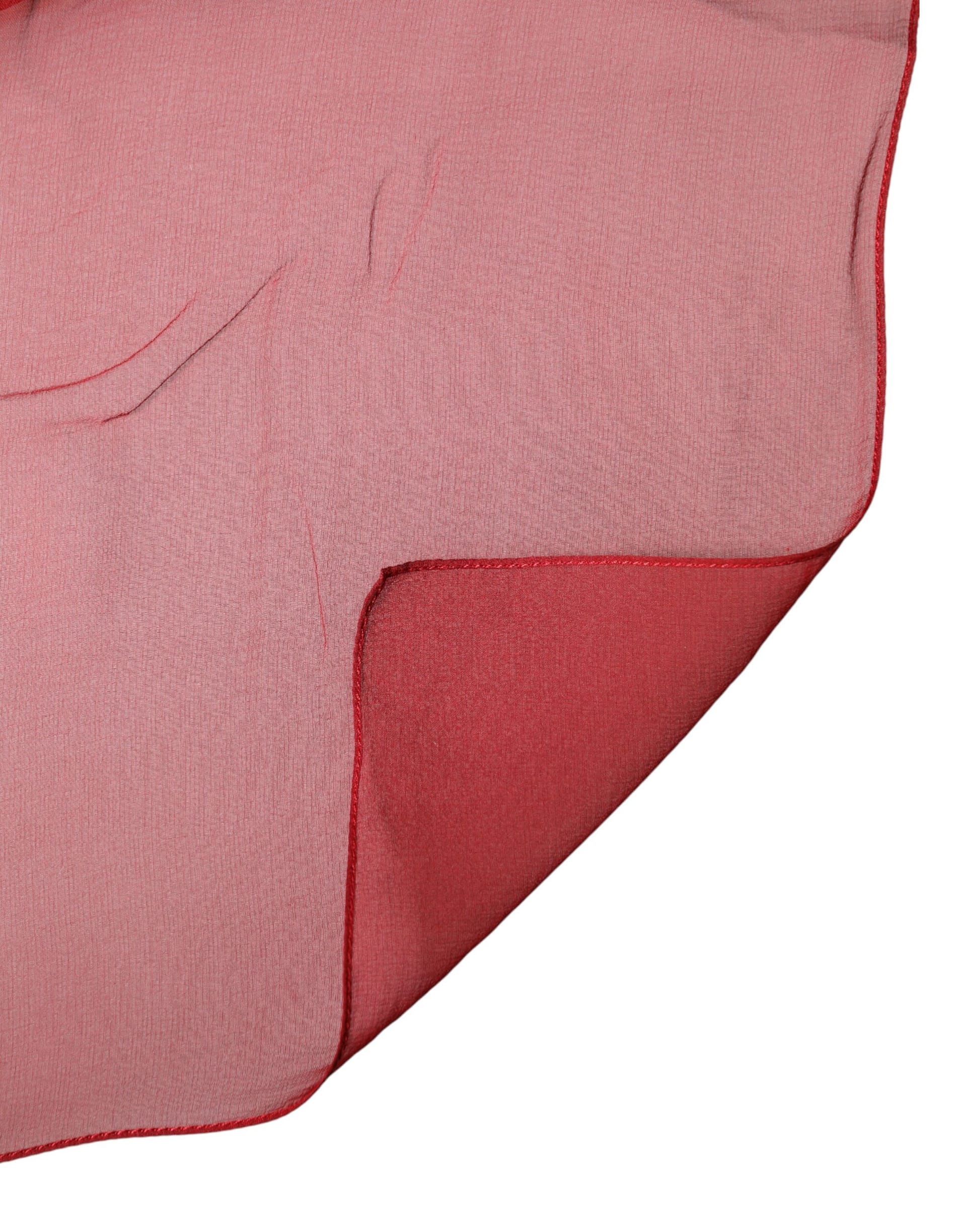 Dolce & Gabbana Red Stole Silk Neck Wrap Shawl Men Scarf - Image 4