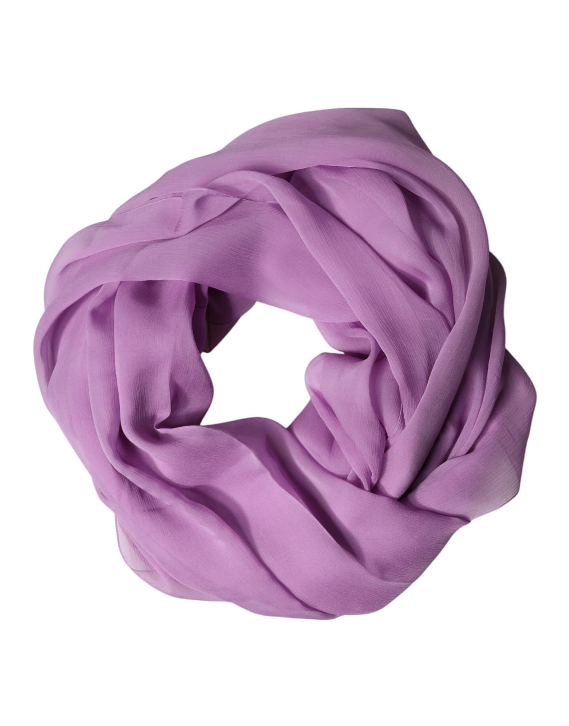 Dolce & Gabbana Purple Stole Silk Neck Wrap Shawl Men Scarf - Image 2