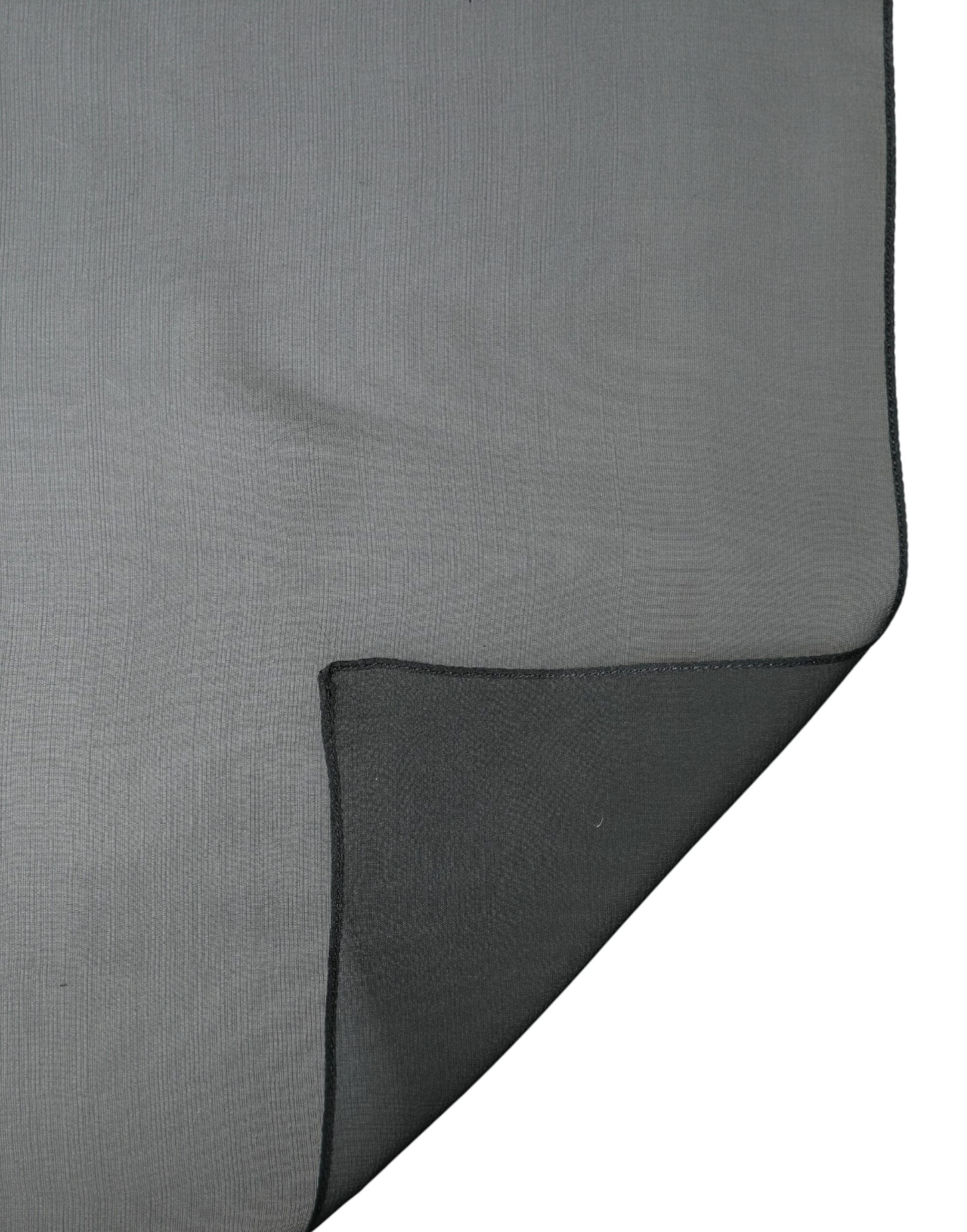 Dolce & Gabbana Dark Green Stole Silk Neck Wrap Shawl Scarf - Image 4