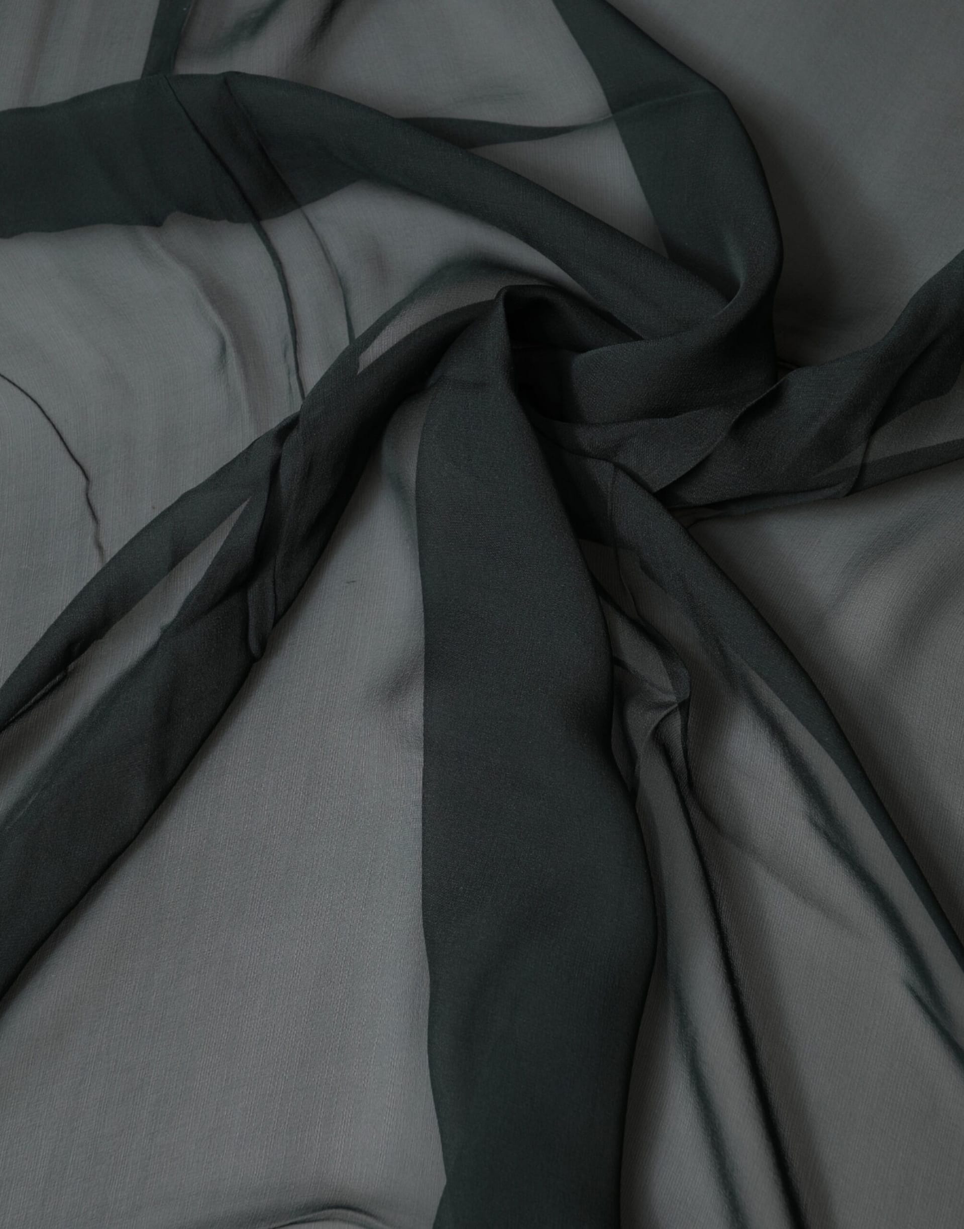 Dolce & Gabbana Dark Green Stole Silk Neck Wrap Shawl Scarf - Image 5