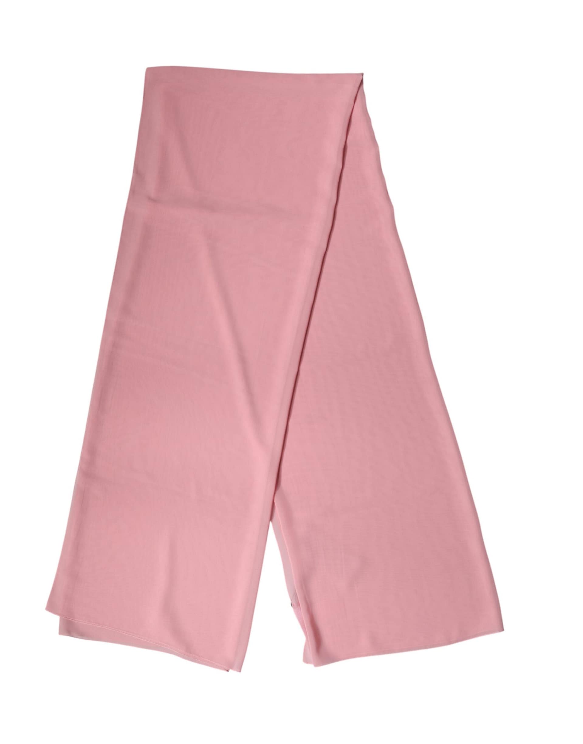 Dolce & Gabbana Pink Silk Stole Neck Wrap Shawl Men Scarf - Image 3