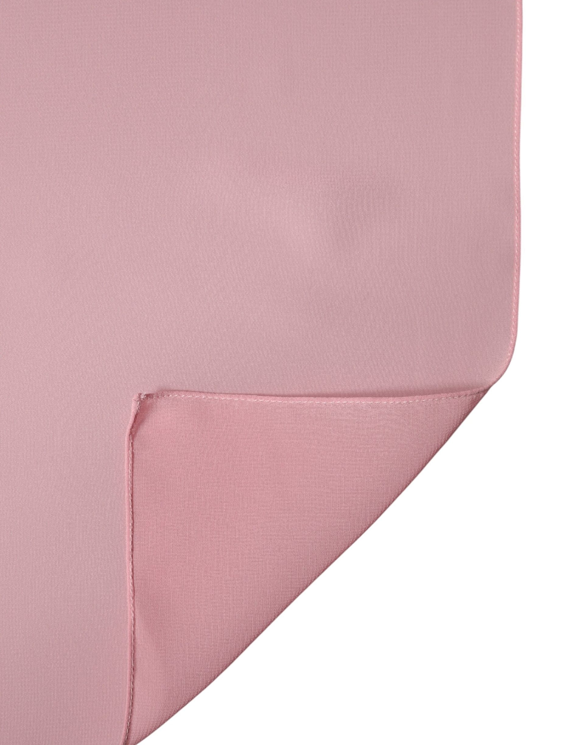 Dolce & Gabbana Pink Silk Stole Neck Wrap Shawl Men Scarf - Image 4