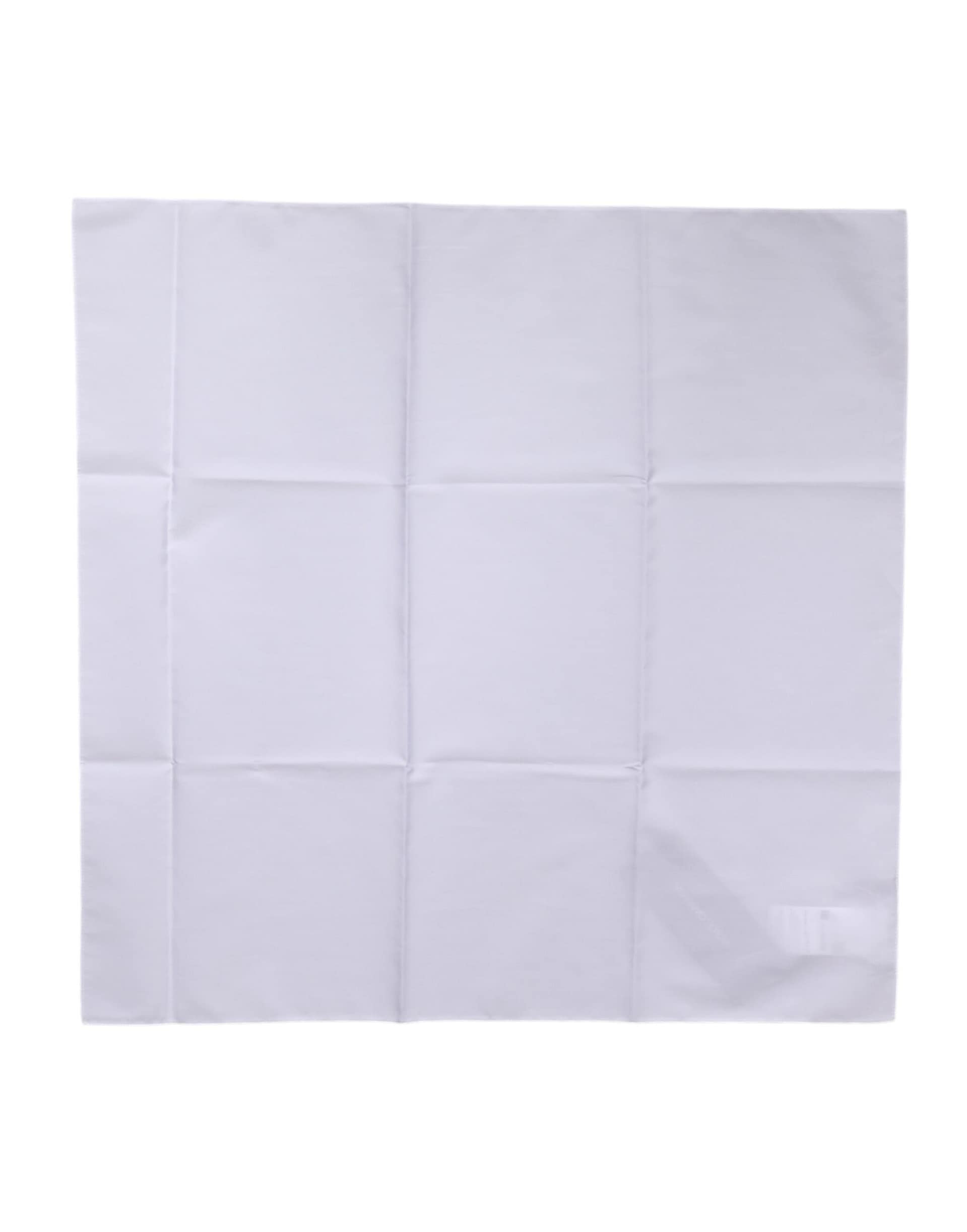 Dolce & Gabbana White Silk Lace Stole Square Foulard Scarf - Image 2