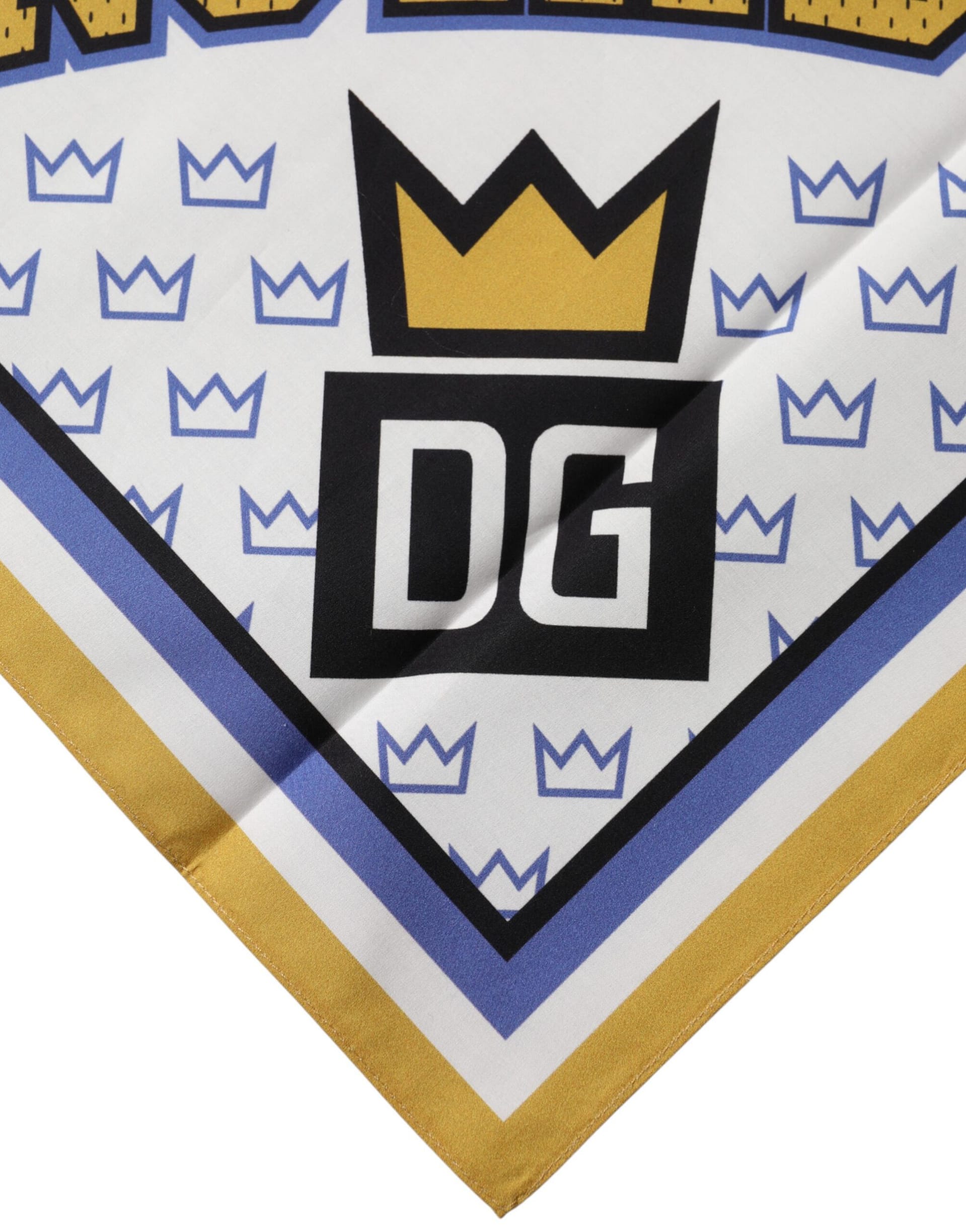 Dolce & Gabbana Multicolor DG Royals Square Foulard Men 50cm x 50cm Scarf - Image 4