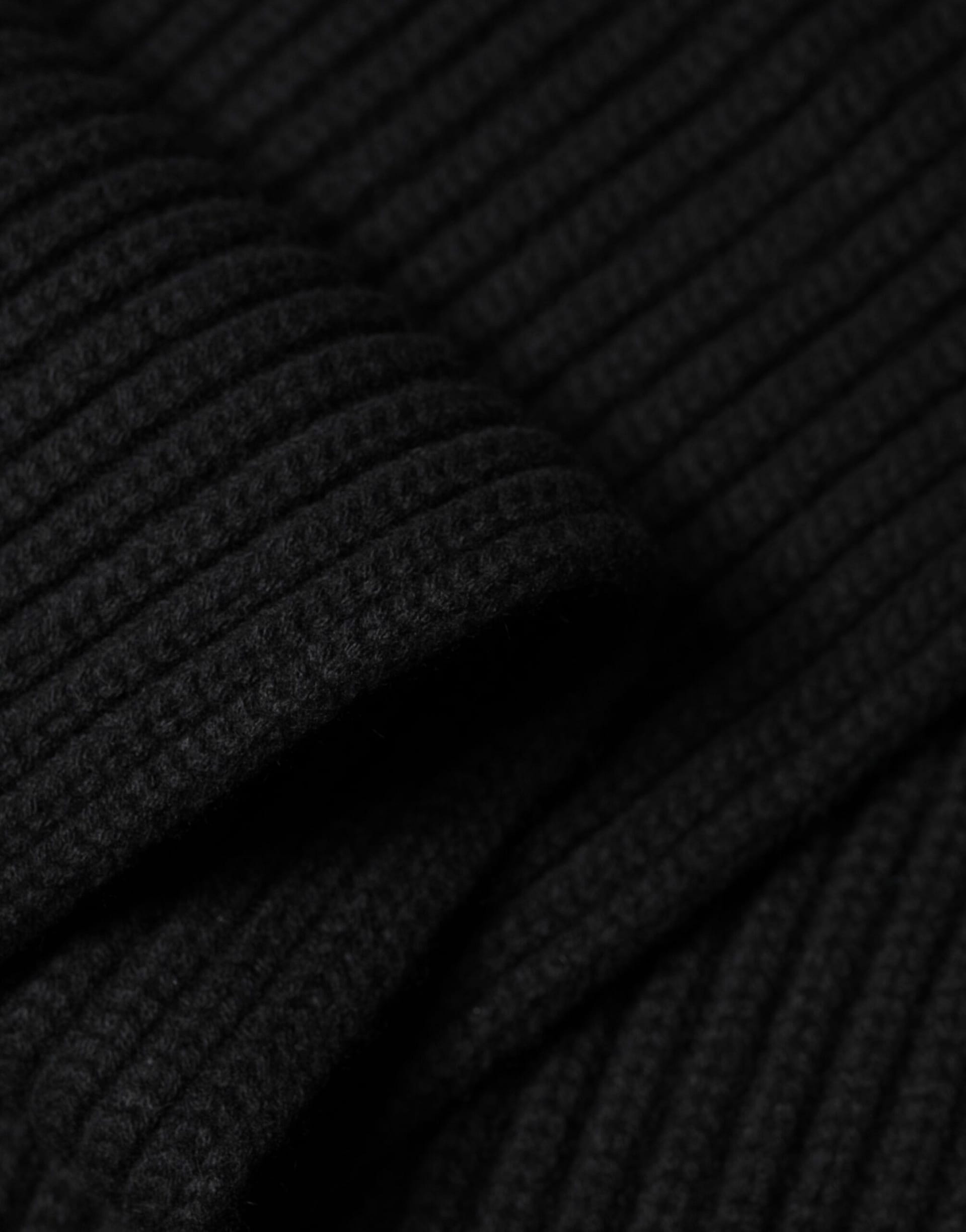 Dolce & Gabbana Black Cashmere Knit Neck Wrap Shawl 202cm x 26cm Scarf - Image 4