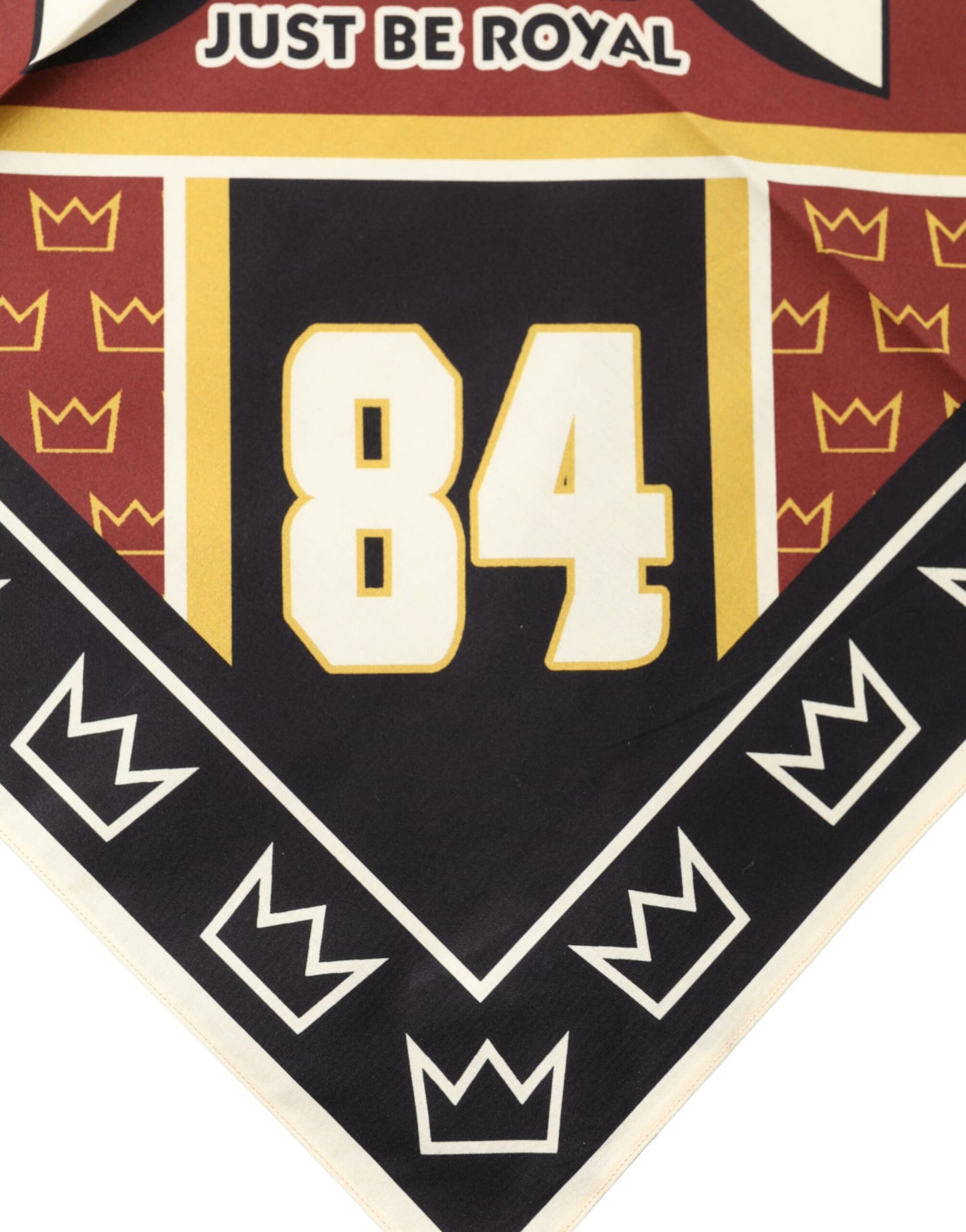 Dolce & Gabbana Multicolor DG King Square Foulard Men 50.5cm x 50cm Scarf - Image 4