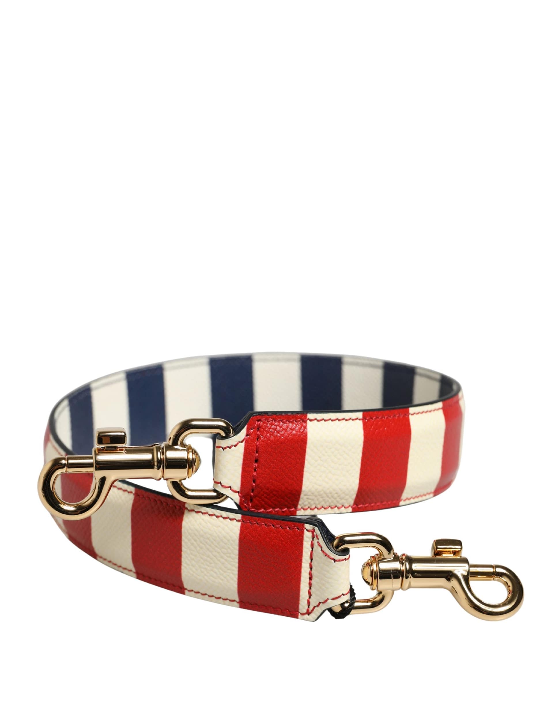 Dolce & Gabbana Multicolor Leather Striped Bag Accessory Shoulder Strap - Image 2