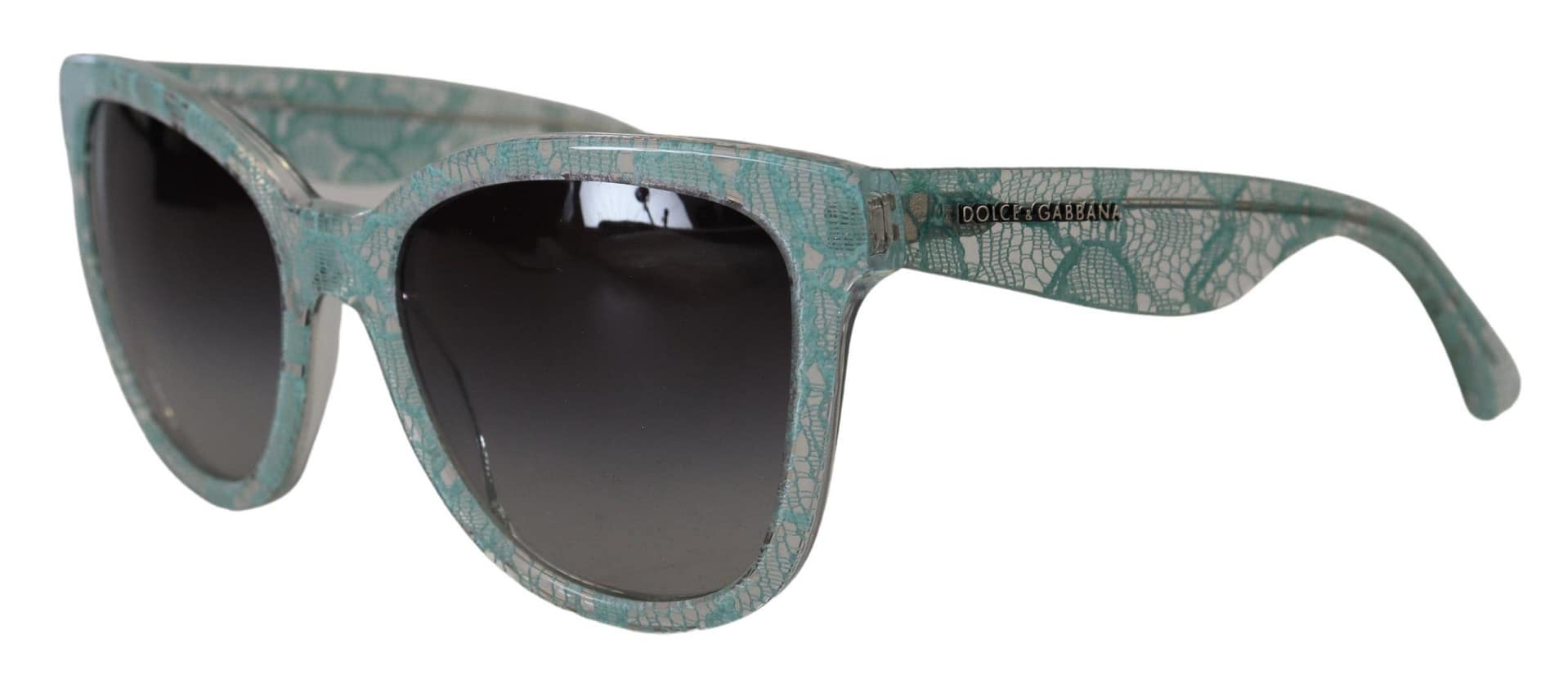 Dolce & Gabbana Blue Lace Acetate Crystal Round DG4190 Sunglasses - Image 6