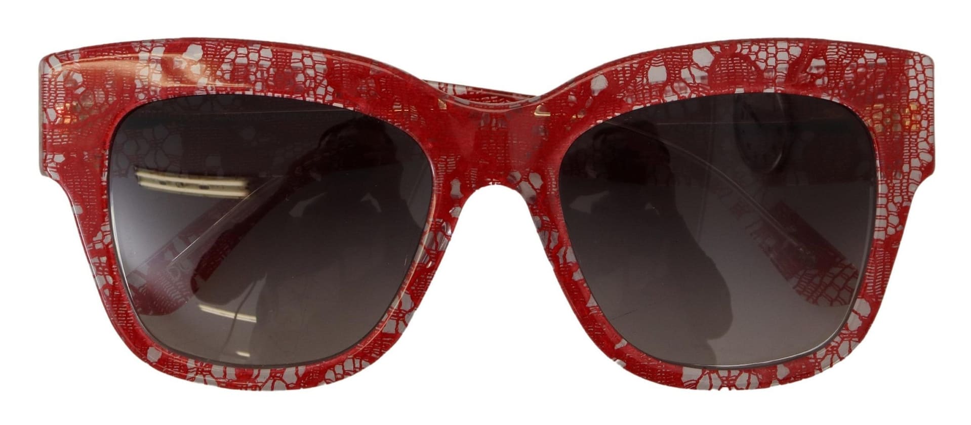 Dolce & Gabbana Red Lace Acetate Rectangle Shades DG4231F Sunglasses - Image 5