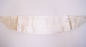 Dolce & Gabbana White Waist Tuxedo Smoking Belt Cummerbund