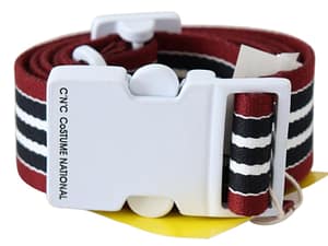 Costume National Black Cotton And Canvas Regular Belt