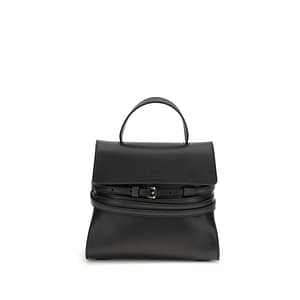 Moschino Black Calf Leather Bos Taurus Handbag