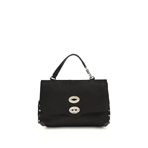 Zanellato Black Calf Leather Bos Taurus Handbag