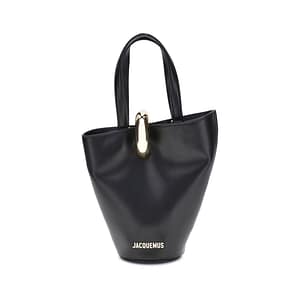 Jacquemus Black Calf Leather Bos Taurus Backet Bag