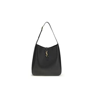 Saint Laurent Black Calf Leather Bos Taurus Shoulder Bag
