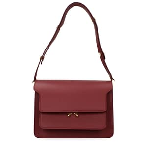 Marni Red Leather Shoulder Bag