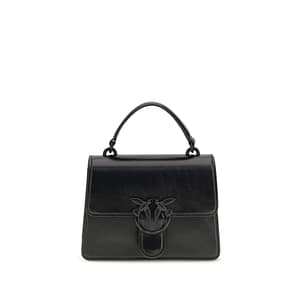 PINKO Black Goatskin Handbag