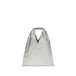 MM6 Silver Polyethylene Handbag