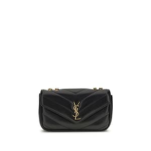 Saint Laurent Black Lamb Ovis Aries Aries Shoulder Bag