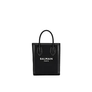 Balmain Black Cotton Tote Bag
