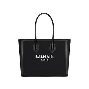 Balmain Black Cotton Tote Bag