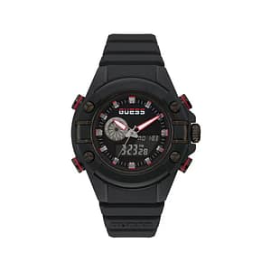 Guess Black Resin Sport Watch