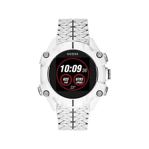 Guess White Resin Sport Watch