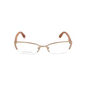 Alexander McQueen Brown Metal Glasses (Frames)