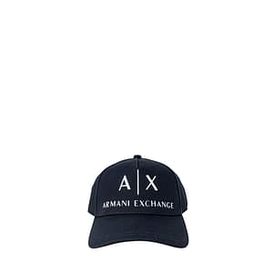 Armani Exchange Blue Cotton Cap (Baseball Hat)