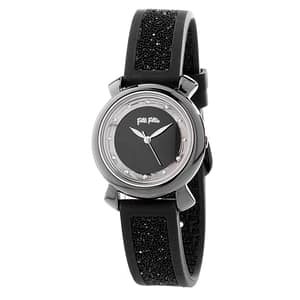 Folli Follie Black Plastic Dress Watch