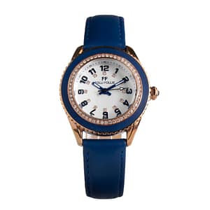 Folli Follie Blue Leather Dress Watch