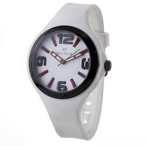 Folli Follie White Synthetic Sport Watch