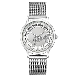 Juicy Couture Silver Stainless Steel Dress Watch