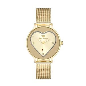 Juicy Couture Gold Stainless Steel Dress Watch