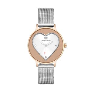 Juicy Couture Silver Stainless Steel Dress Watch