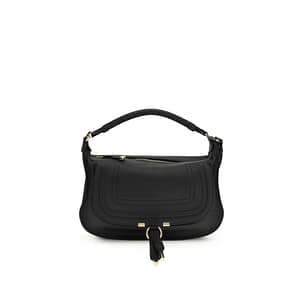 ChloƩ Black Calf Leather Bos Taurus Shoulder Bag